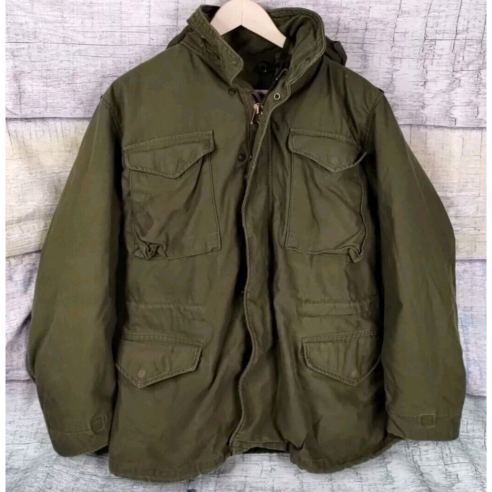 US Army Military Mens Small Cold Weather Coat Jacket + Liner, 8415-00-782-2936